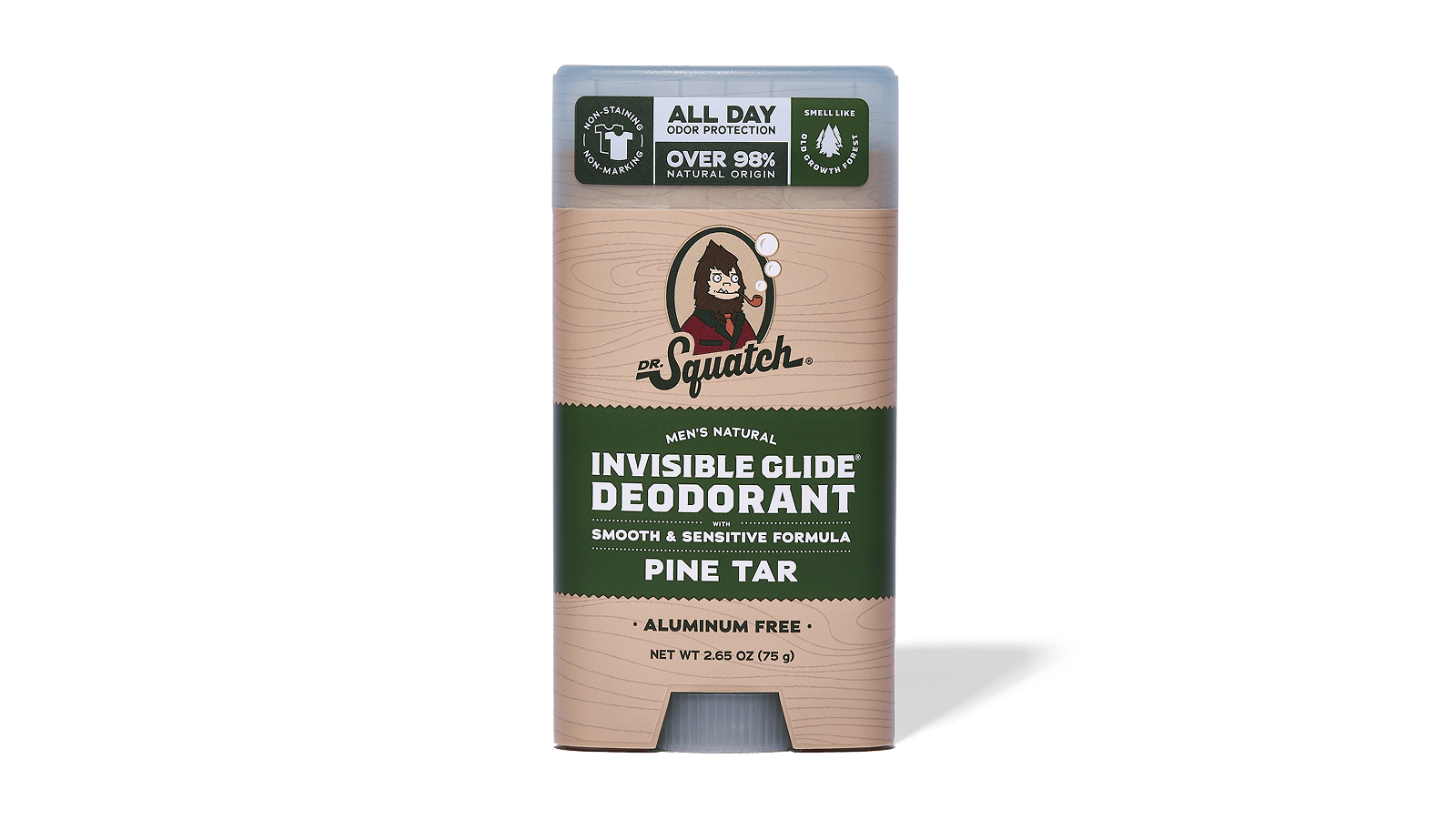Pine Tar Invisible Glide Deodorant - Fresh Travel Routine