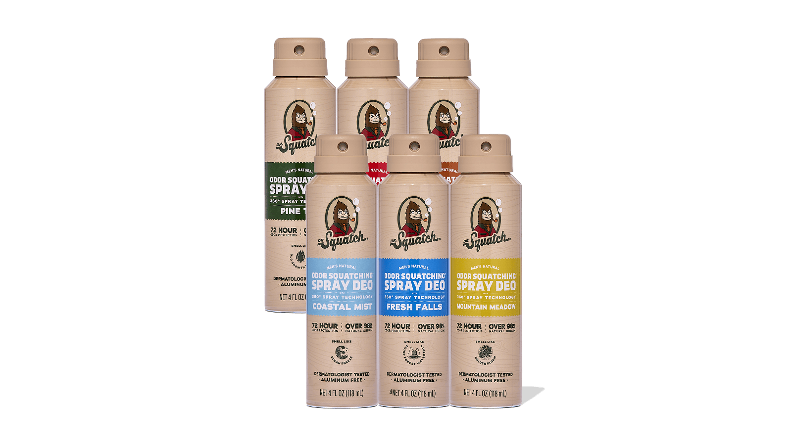 Spray Deodorant 6-Pack - Active Guard