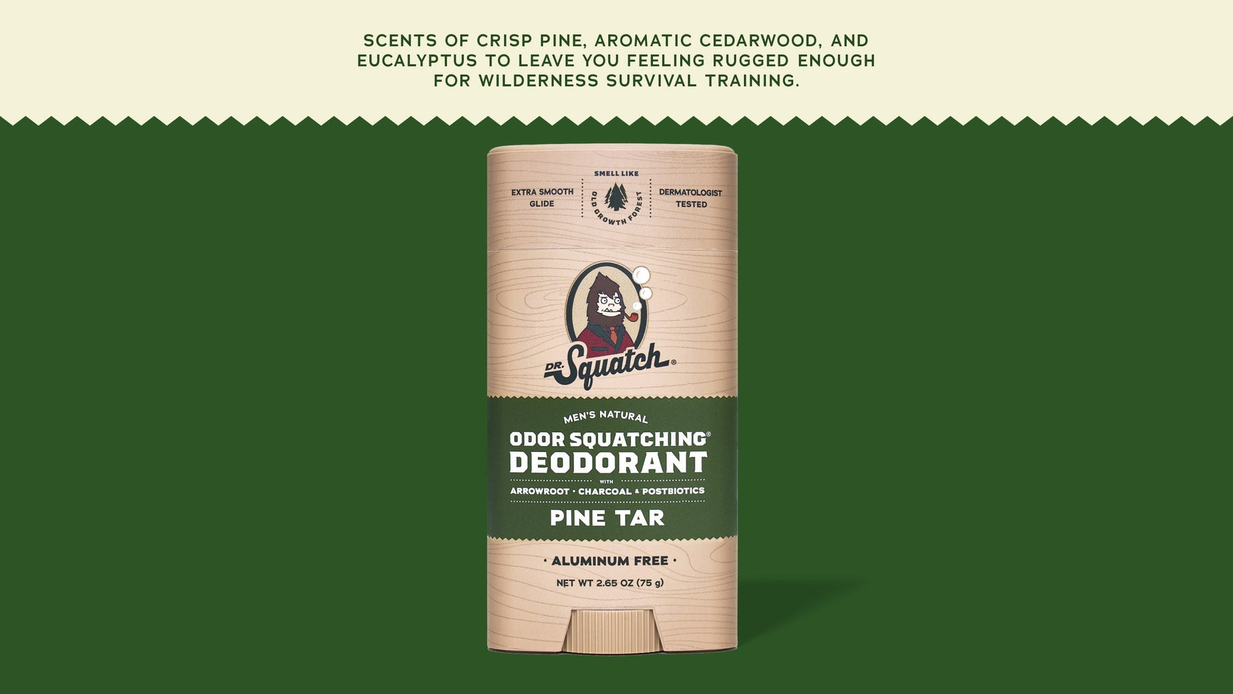 Pine Tar Deodorant - Smooth Daily Glide