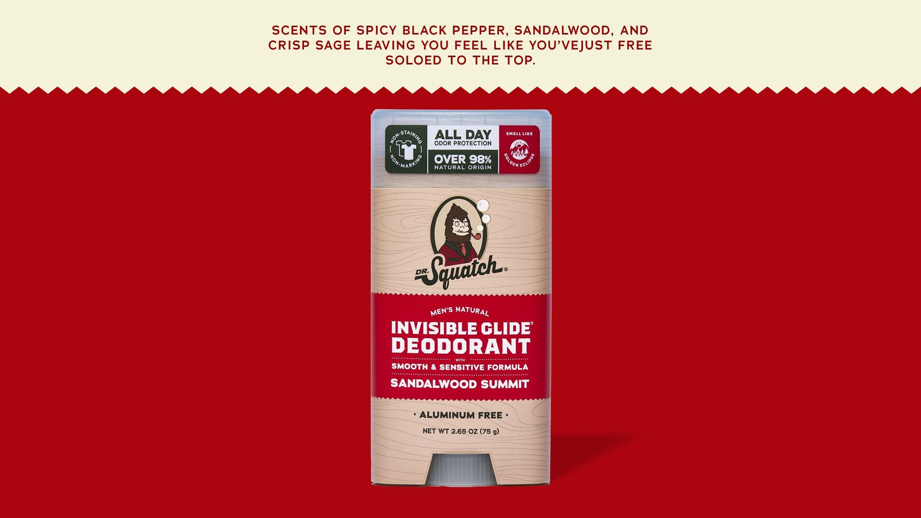 Sandalwood Summit Invisible Glide Deodorant - Simple Outdoor Glide