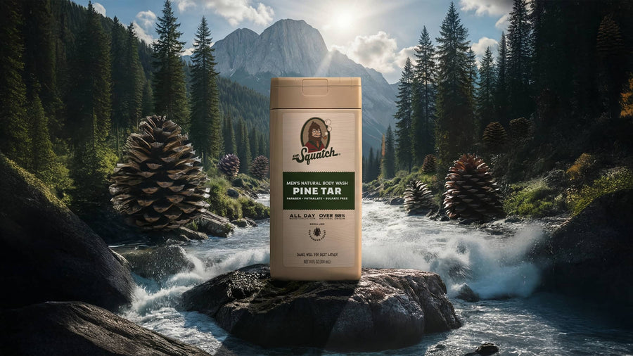 14 oz Pine Tar Exfoliating Body Wash - Premium Lather