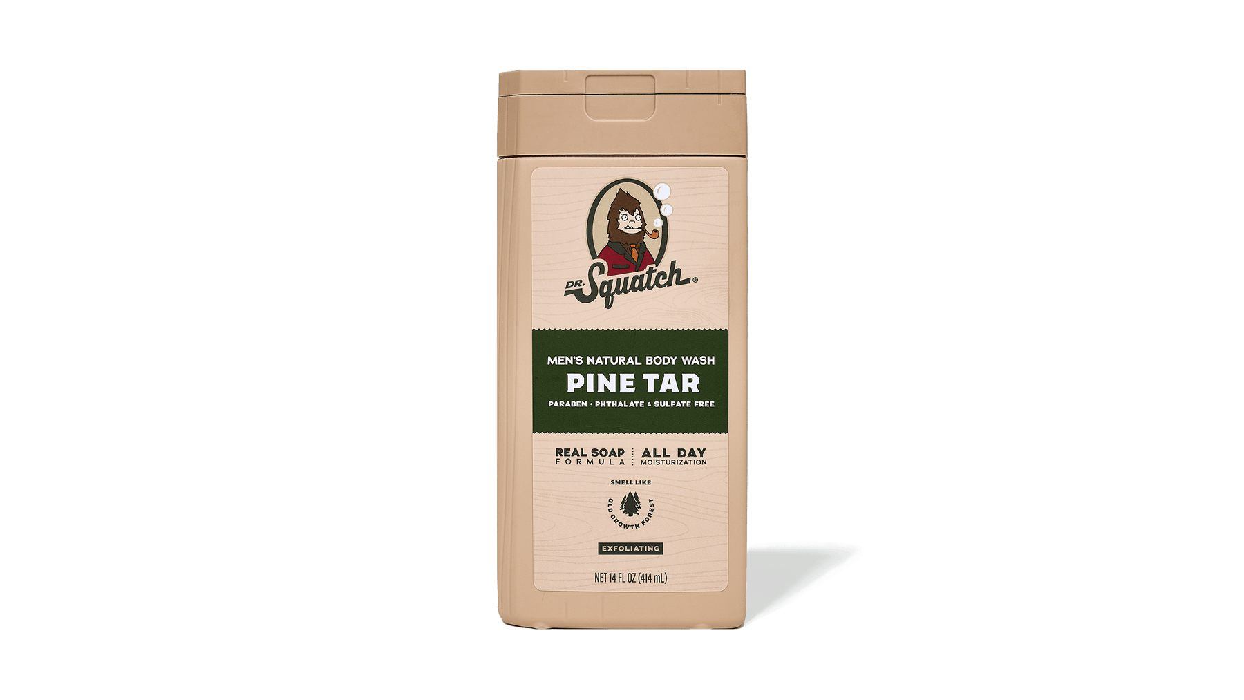 14 oz Pine Tar Exfoliating Body Wash - Premium Lather